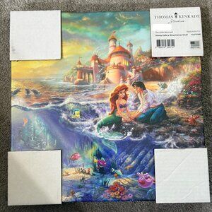 Thomas Kinkade Authentic Disney's The Little Mermaid Canvas Art- Brand New